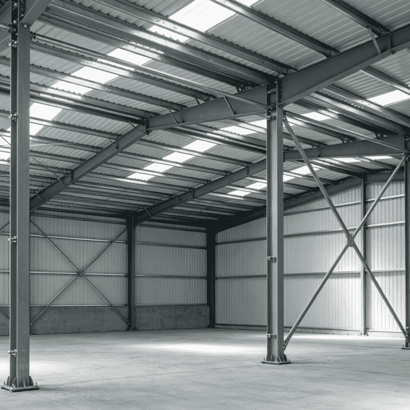 Do armazém de aço da casa pré-fabricada da única história do orçamento construção industrial do armazenamento do período pequeno