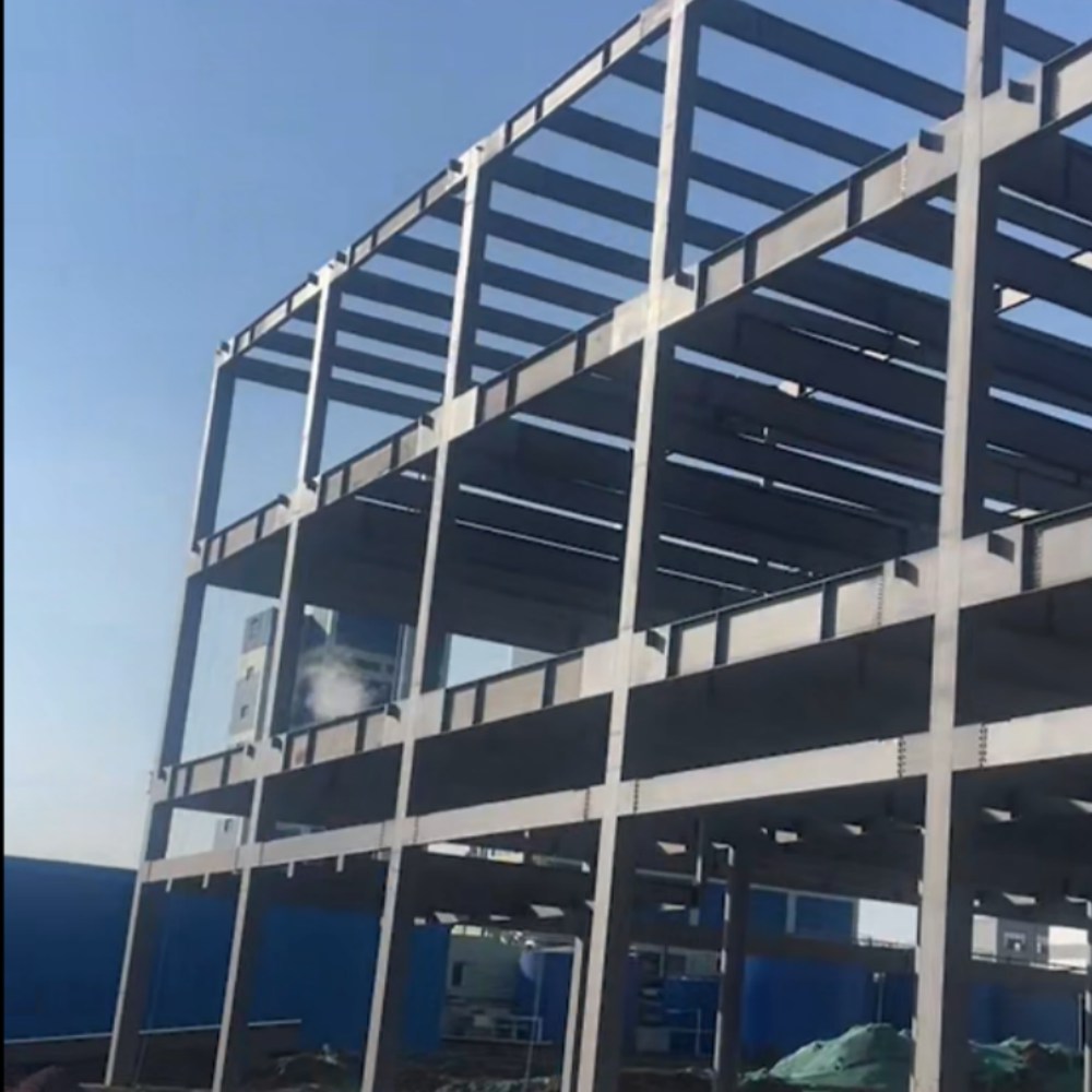 Oficina industrial de estrutura de aço pré-fabricada de alta resistência e alta resistência Q355 com engenharia personalizada