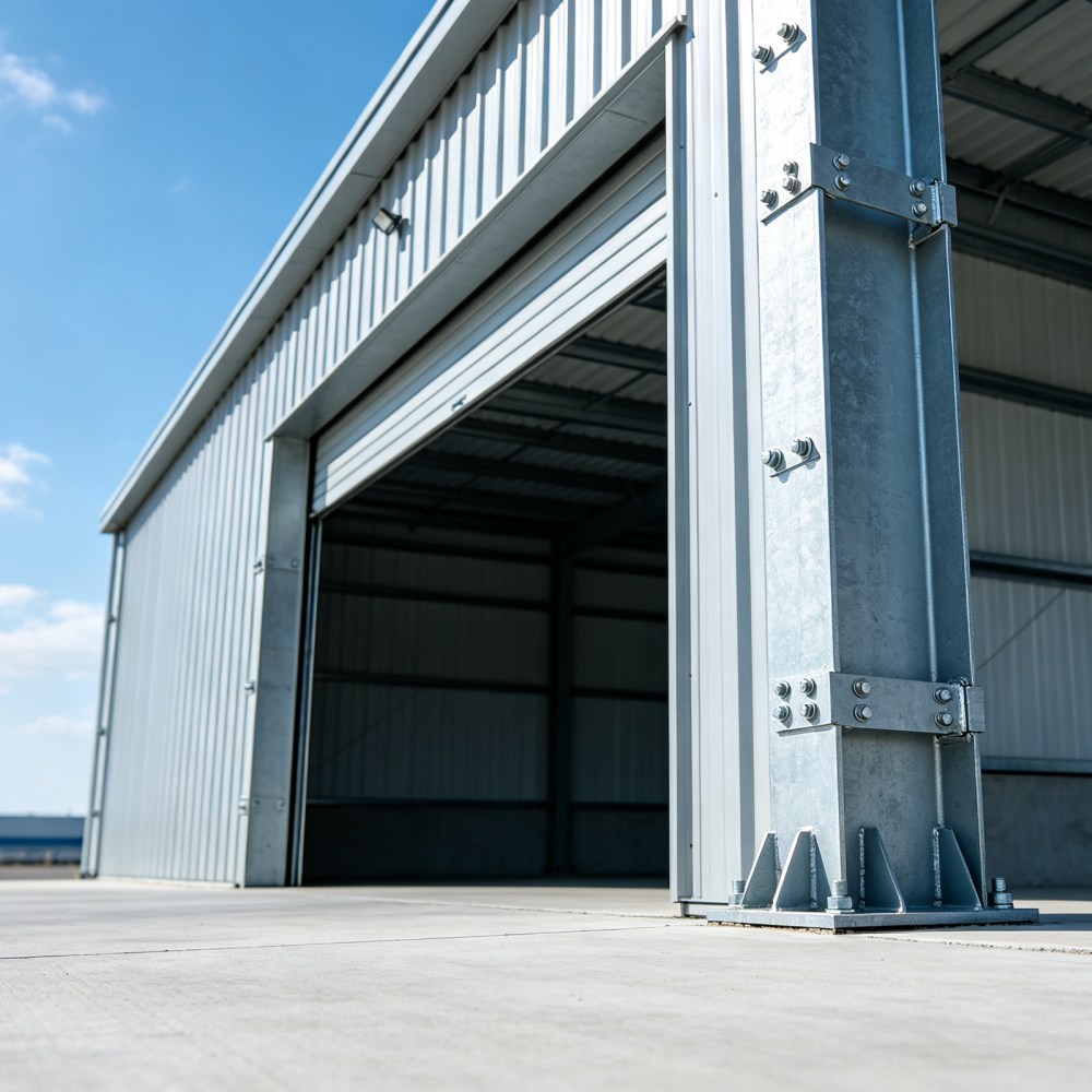 Edifício de armazenamento de metal industrial de instalação rápida pré-fabricada personalizada Q355B com estrutura de aço
