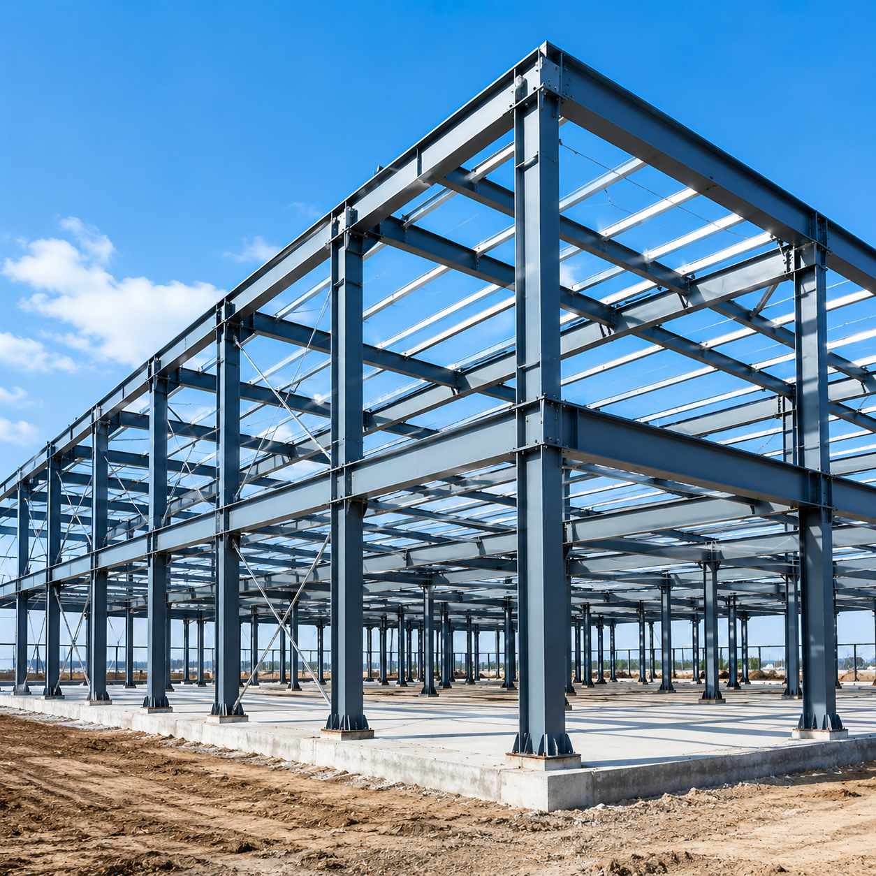 Estrutura de aço resistente personalizável que constrói aço Q355B para construção de armazém comercial