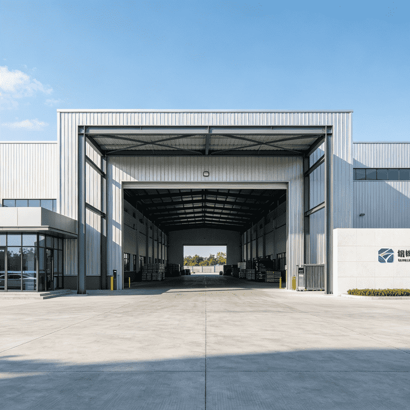 Armazém de estrutura de aço pré-fabricada de construção rápida