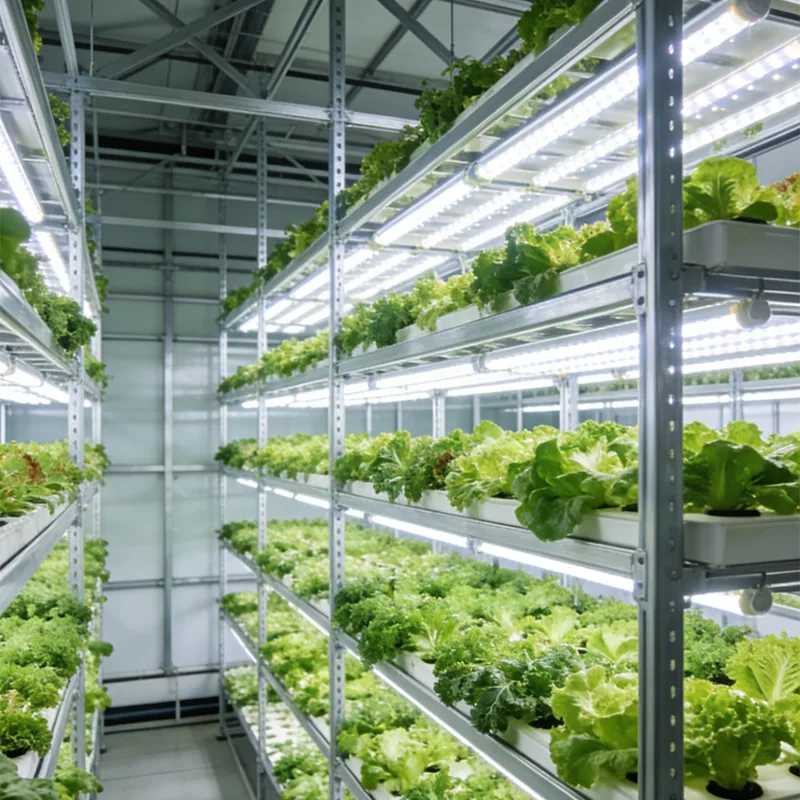 Casa de plantio de estrutura de aço hidropônica