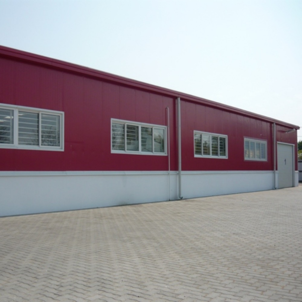 Estrutura de aço pré-fabricada Q355 galvanizada a quente de grande extensão Edifício industrial de armazéns