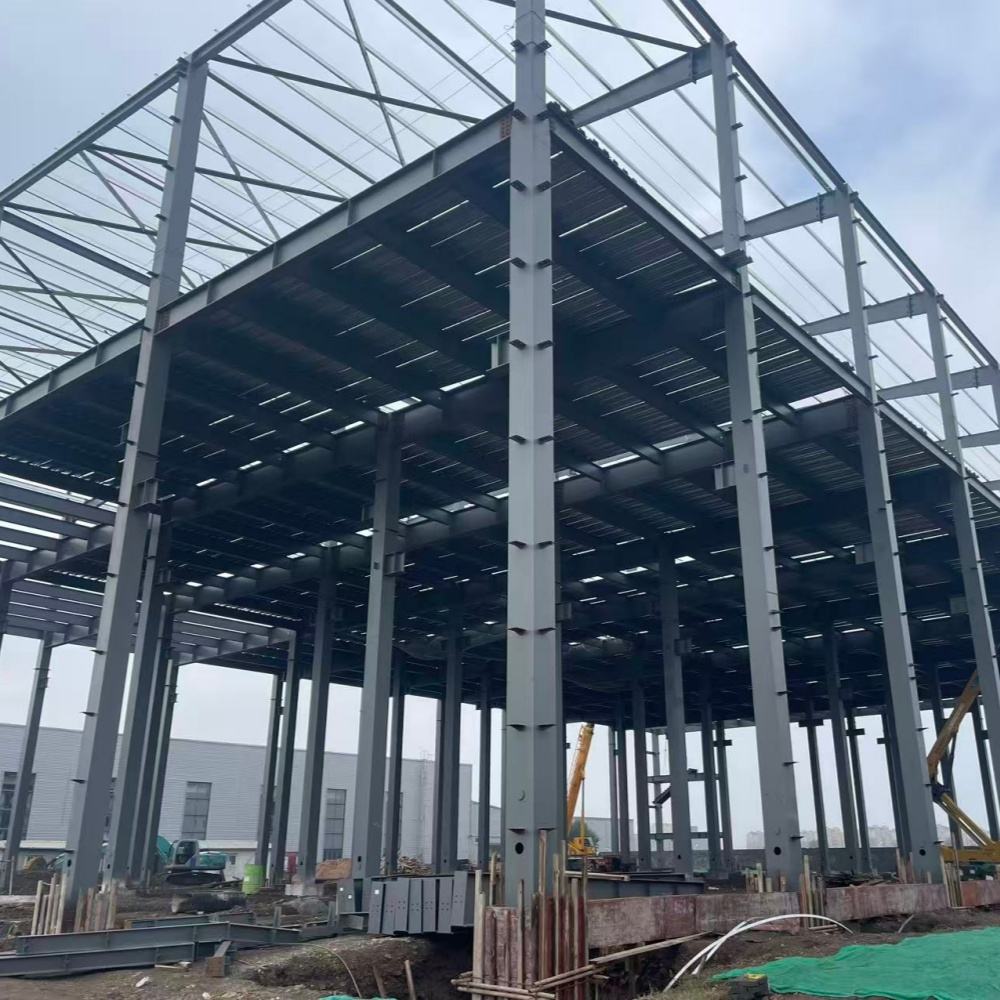 Construção industrial do armazém da fábrica da estrutura metálica da oficina da estrutura de aço da casa pré-fabricada do grande período