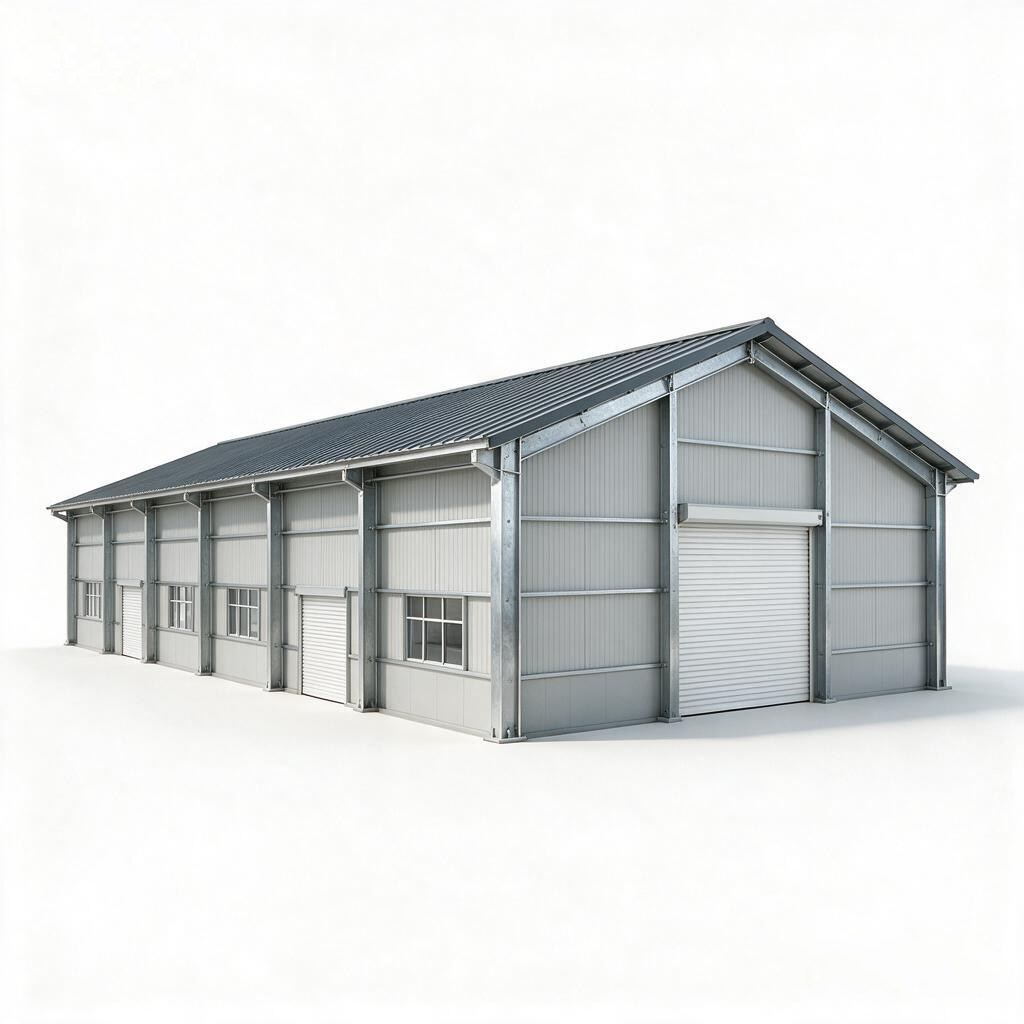 Armazém de estrutura de aço pré-fabricado Q355B galvanizado personalizado OEM para oficina industrial por atacado