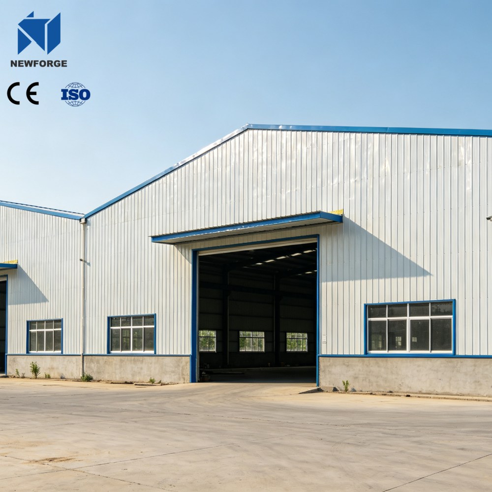 Oficina de estrutura de aço pré-fabricada One Stop, armazém modular de metal