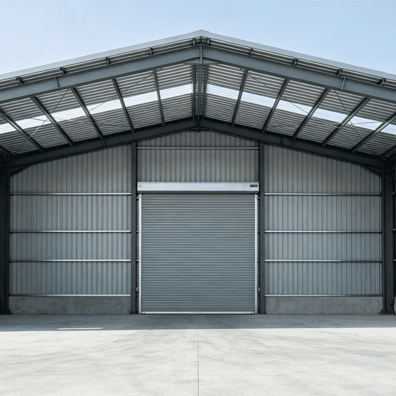 O armazém portal da estrutura de aço do quadro pré-fabricou a construção industrial da oficina do armazenamento do período claro
