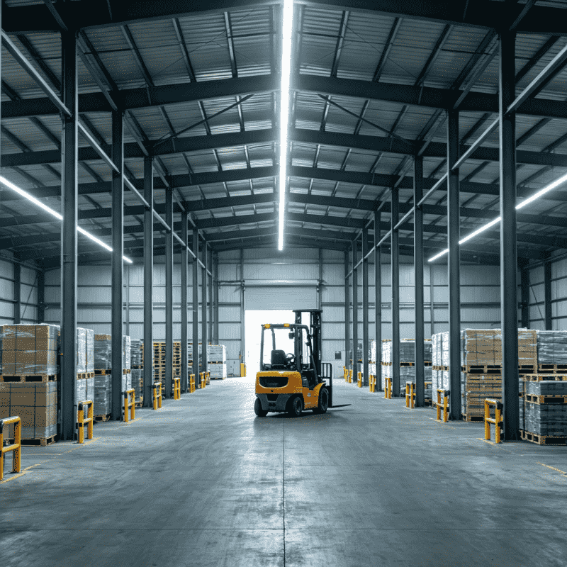 Centro de armazenamento de carga de transbordo internacional de armazém de distribuição de logística de aço pré-fabricado