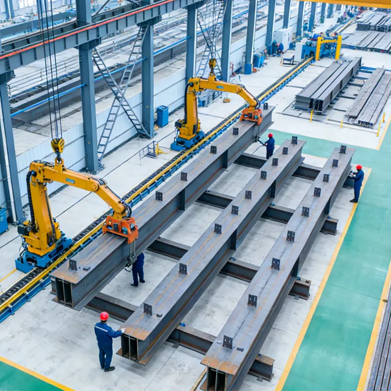 Oficina de montagem de estrutura de aço pré-fabricada