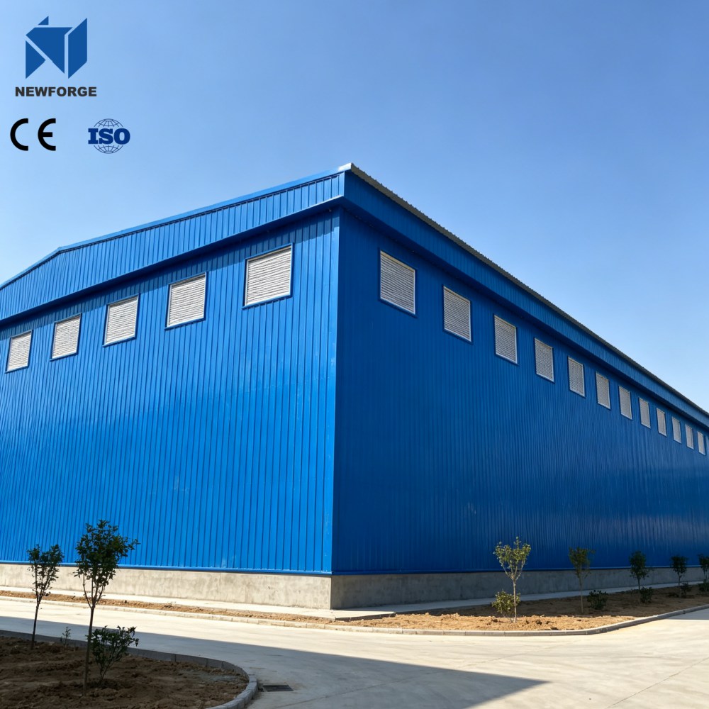 Estrutura de aço pré-fabricada Oficina industrial de estrutura metálica para planta de produção de fábrica