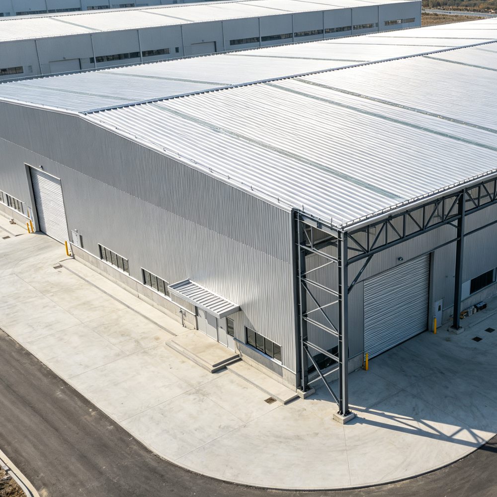 Q355B Estrutura de aço pré-fabricada Oficina Estrutura metálica Fábrica industrial Construção de fábrica personalizada direta