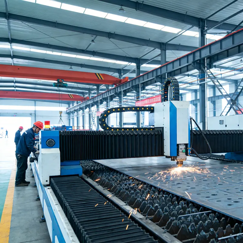 Planta de fabricação de estrutura de aço