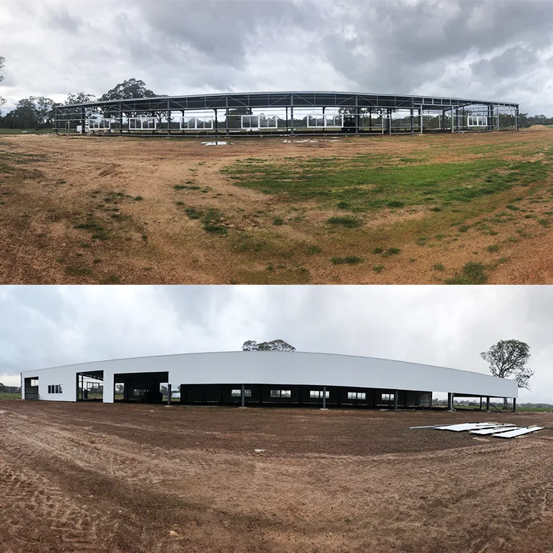 Casa de fazenda com estrutura de aço