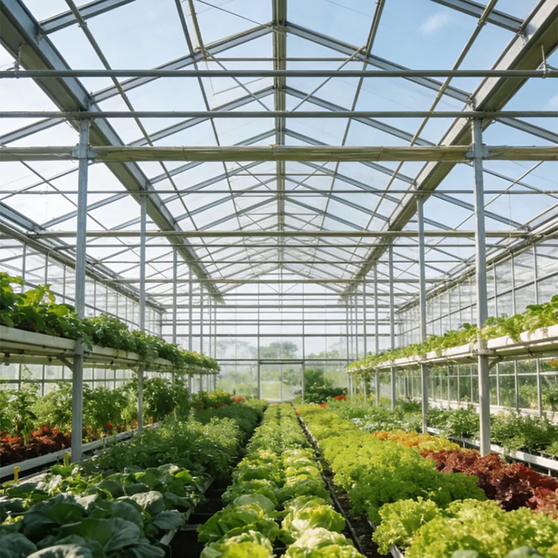 Galpão para plantio de vegetais com estrutura de aço